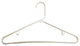 Plastic Tubular Hanger, White Finish, Box of 144