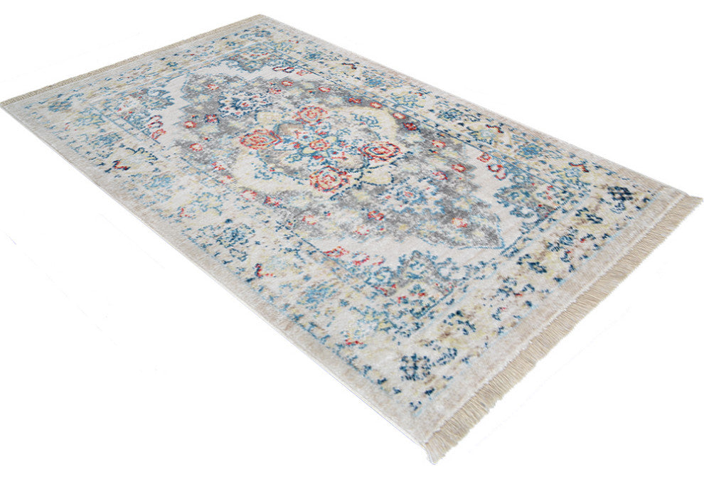 MACHINE MADE POLYESTER AREA RUGS  -Multicolor, Oriental ,Rugs for Living Room