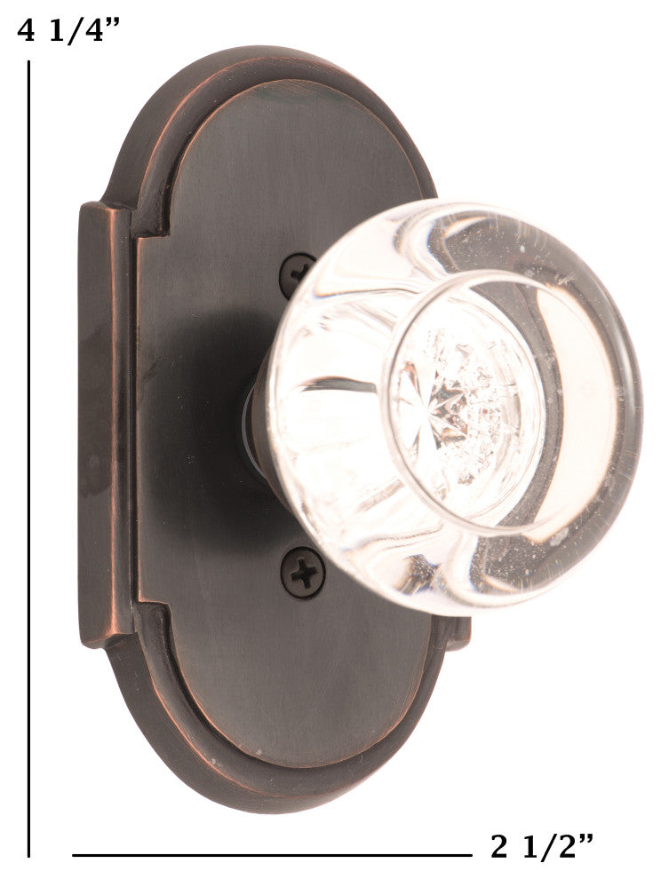 Palladian Plate Privacy Set - 2-3/8"