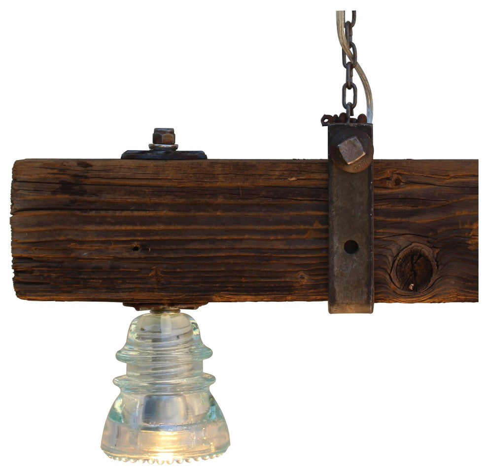 Insulator LED Telegraph Pole Cross Bar Chandelier