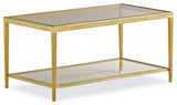 Jinx Brass Rectangle Cocktail Table