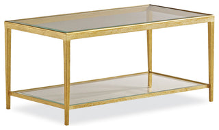 Jinx Brass Rectangle Cocktail Table