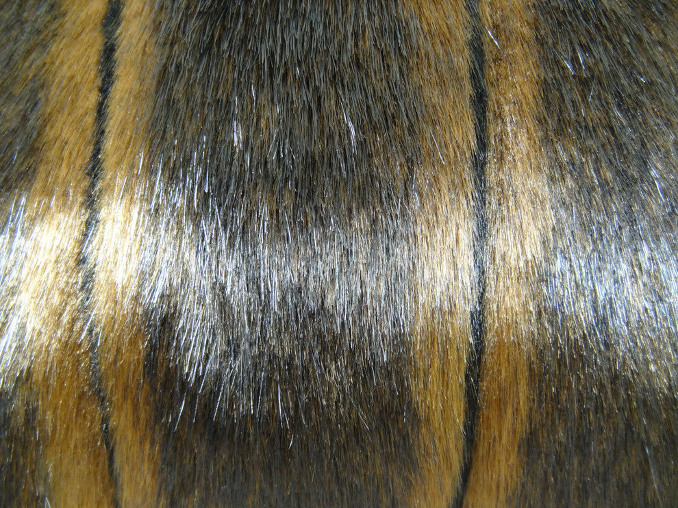 Lavish Brown Mink Light and Dark Brown Handmade Luxury Pillow, 20"x20"