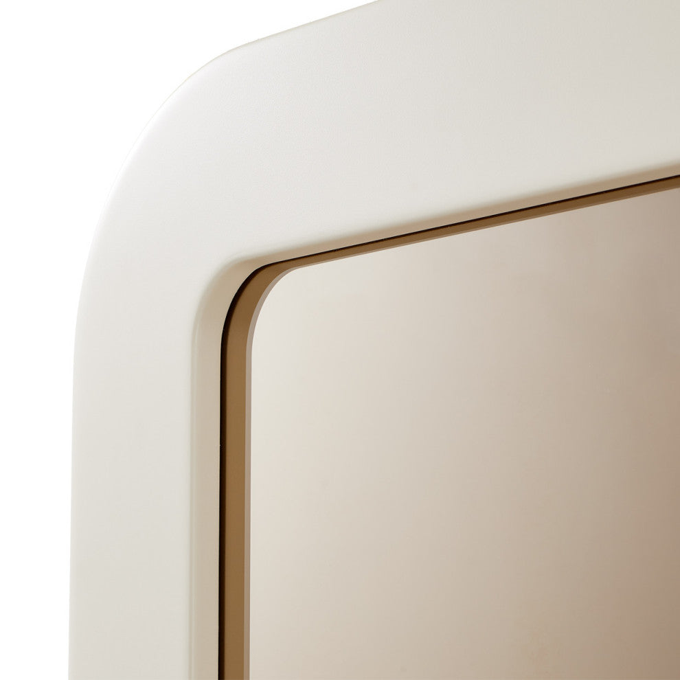Lisbon Wall Mirror Silken Matte Cream