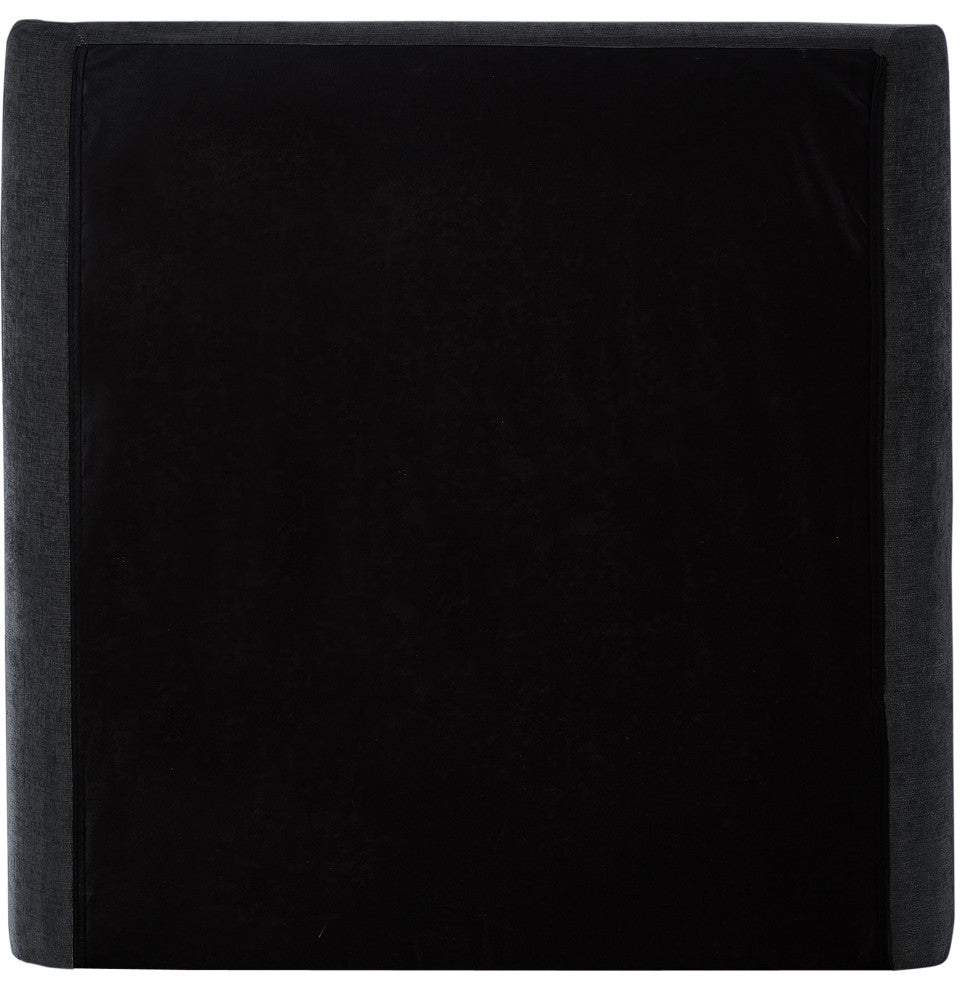 Penny Bed, Black, Twin, Chenille Fabric