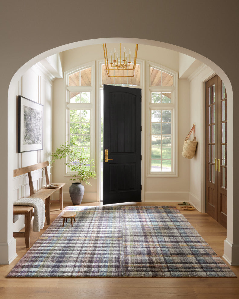 Chris Loves Julia x Loloi Humphrey Plum / Multi 7'-3" x 9'-3" Area Rug