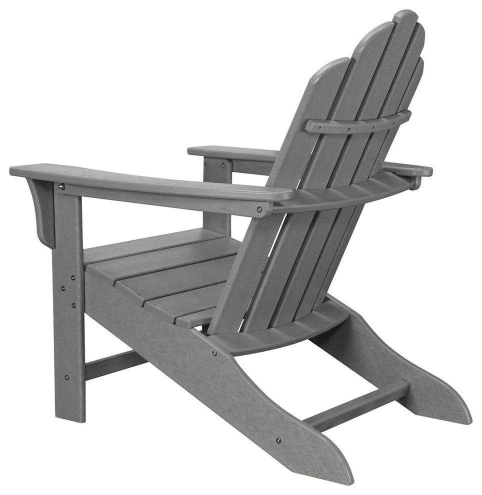 All-Weather Contoured Adirondack Chair, Grey