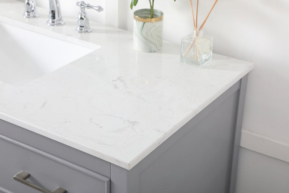 Home Living 48" Single Bathroom Vanity, Gray