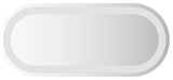 vidaXL LED Bathroom Mirror Wall Mounted Bathroom Vanity Mirror with Lights Oval