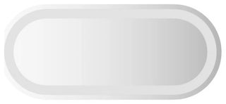 vidaXL LED Bathroom Mirror Wall Mounted Bathroom Vanity Mirror with Lights Oval