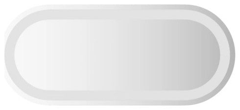 vidaXL LED Bathroom Mirror Wall Mounted Bathroom Vanity Mirror with Lights Oval