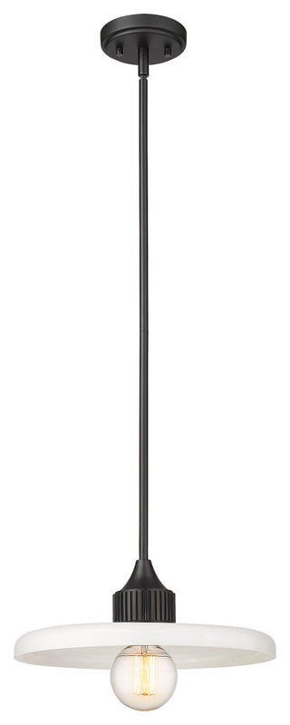 Zlite 820P14-MB 1-Light Pendant, Gloss Opal