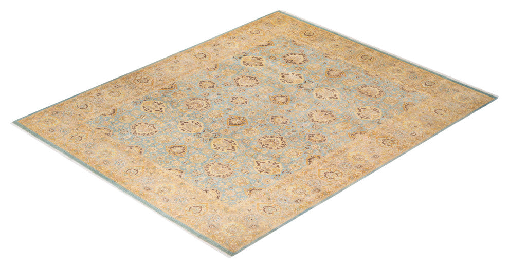 Mogul, One-of-a-Kind Hand-Knotted Area Rug Light Blue, 8' 4" x 10' 1"