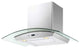 CAVALIERE 30" Glass Canopy Range Hood 900 CFM Brushed Stainless Steel LED