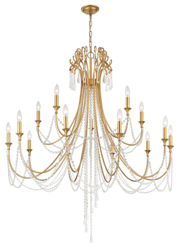 Crystorama Arcadia 15 Light Chandelier ARC-1919-GA-CL-MWP