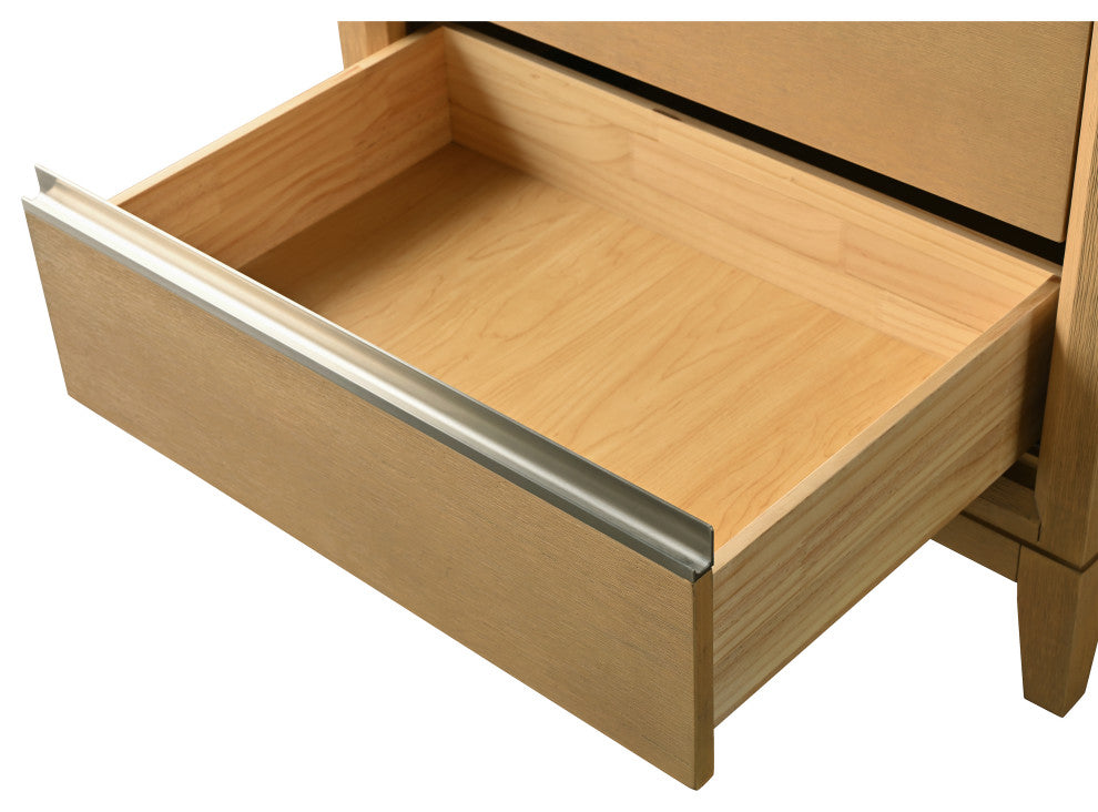 Vanity Art Bathroom Vanity With Sink, Natural Oak, 30" Single