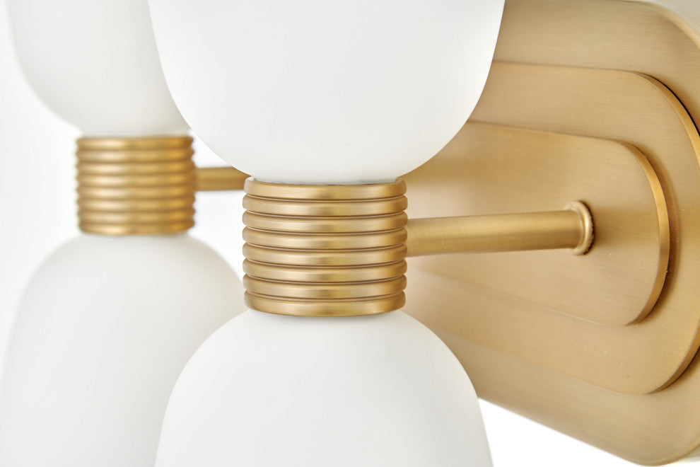 Hinkley Tallulah Small Two Light Vanity, Lacquered Brass