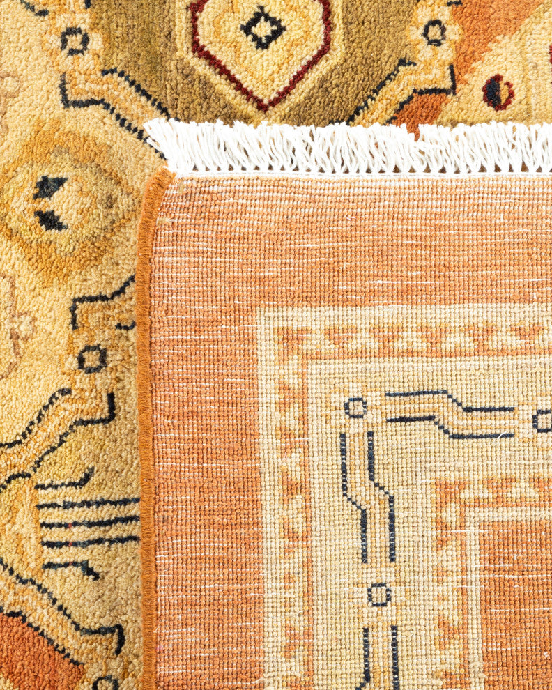 Eclectic, One-of-a-Kind Hand-Knotted Area Rug Brown, 12' 1" x 17' 8"