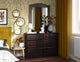100% Solid Wood Double Dresser, Java