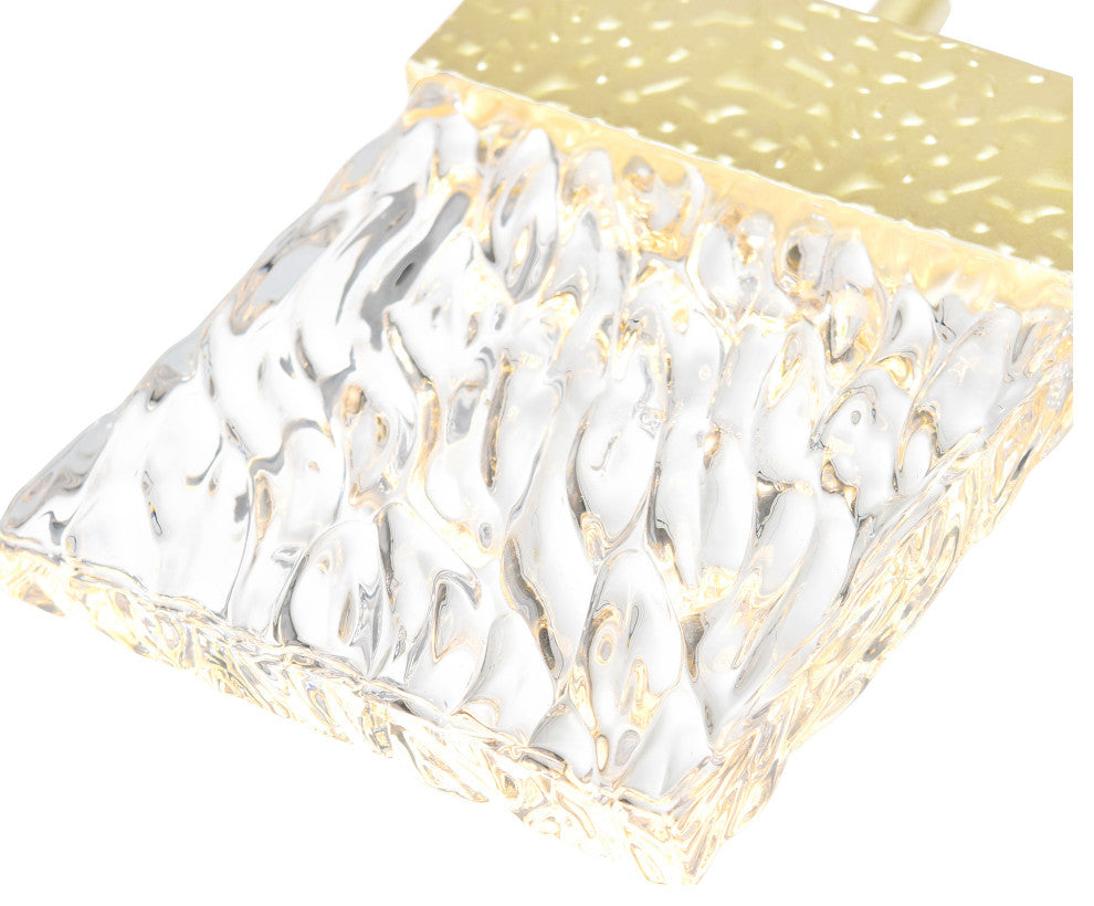 Carolina LED Chandelier With Gold Leaf Finish