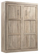 Bestar Pur 65W Queen Murphy Bed in Rustic Brown
