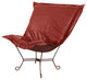 Scroll Puff Chair with Cover, Titanium Frame, Avanti Apple