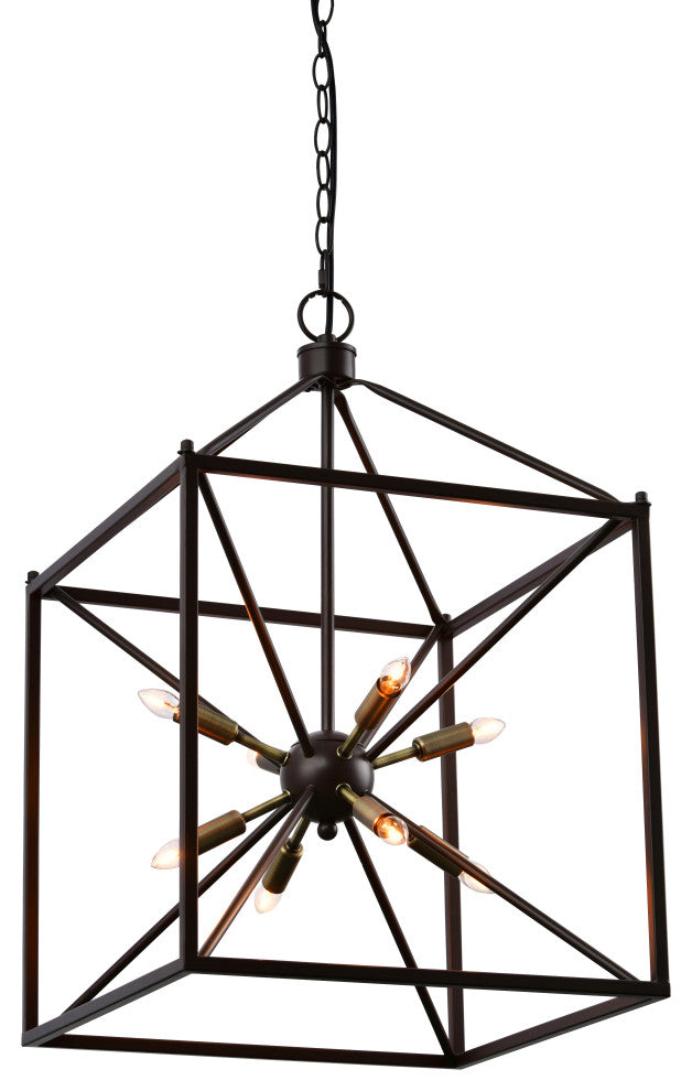 Lazzur Touques 8 Light 16" Matte Oil Rubbed Bronze Pendant