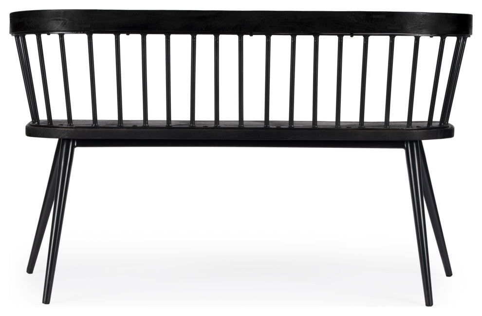 Tempe Spindle Back Bench, Black