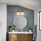 Ciona Brushed Natural Brass Bath 2-Light