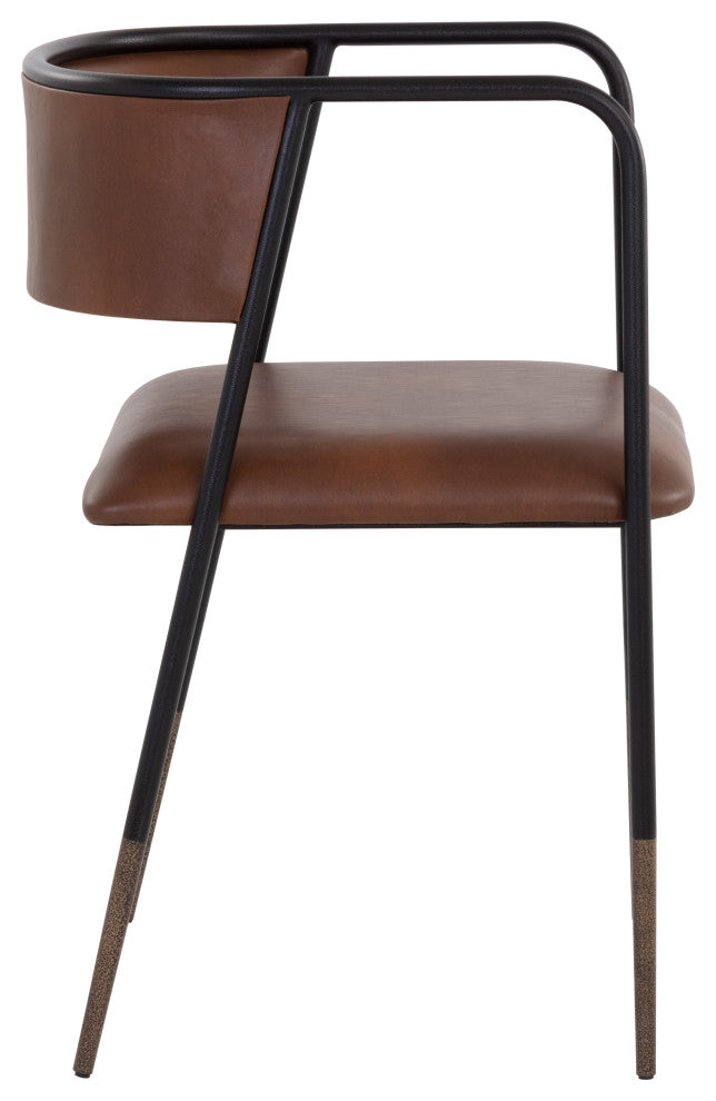 Brenan Dining Armchair Bravo Cognac