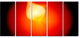 Glowing Red Misty Sphere, Abstract Canvas Art Print, 60"x28", 5 Panels