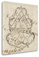 "Letter Crest III" By Wild Apple Portfolio, Giclee Print on Gallery Wrap Canvas