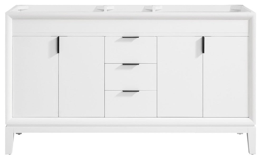 Avanity Emma 60" Vanity Only, Dove Gray, White