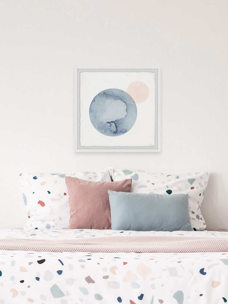 "Collided Circles" Framed Painting Print, 18"x18"