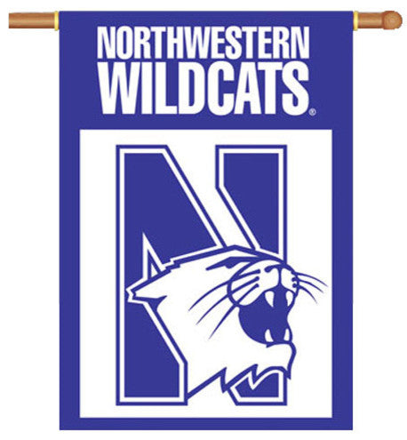 Northwestern, 28"x40" 2-sided NCAA Banner