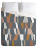 The Old Art Studio Neutral Geometric 02 Duvet Cover Set, King
