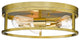 Bethel International YS2180C16GD 3 Light Flush Mount, Gold