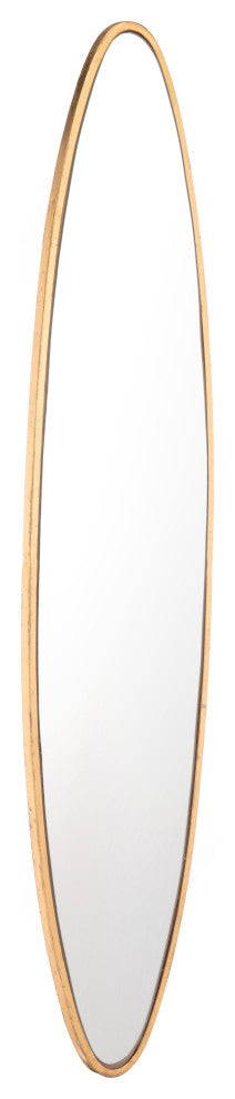 Large Oval Mirror Gold