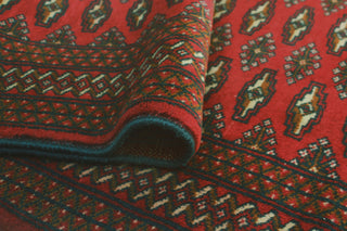 Fine Vintage Distressed Melinda Red/Charcoal Rug, 4'2x6'5