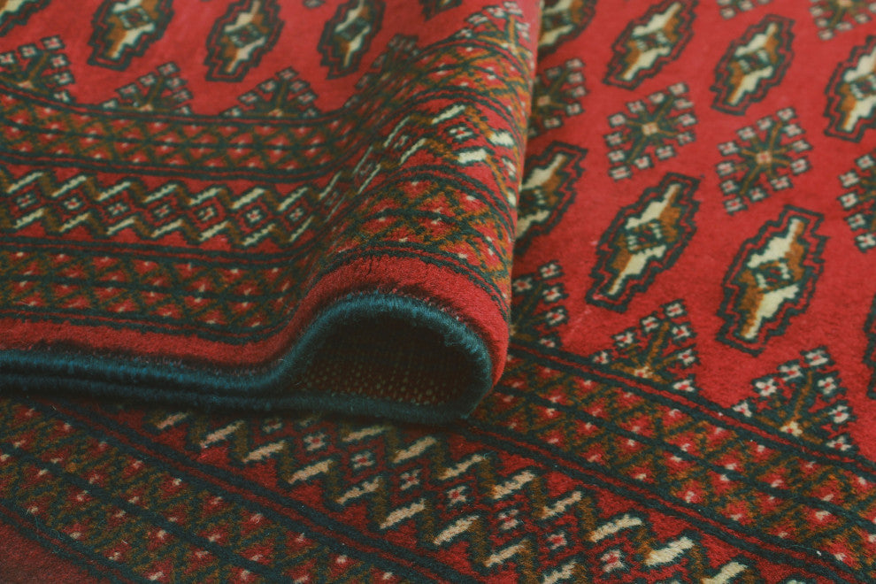 Fine Vintage Distressed Melinda Red/Charcoal Rug, 4'2x6'5