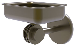 Satellite Orbit Two Wall Mount Soap Dish With Dotted Accents, Antique Brass