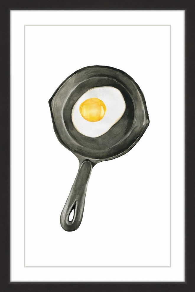 "Morning Eggs" Framed Painting Print, 12"x18"