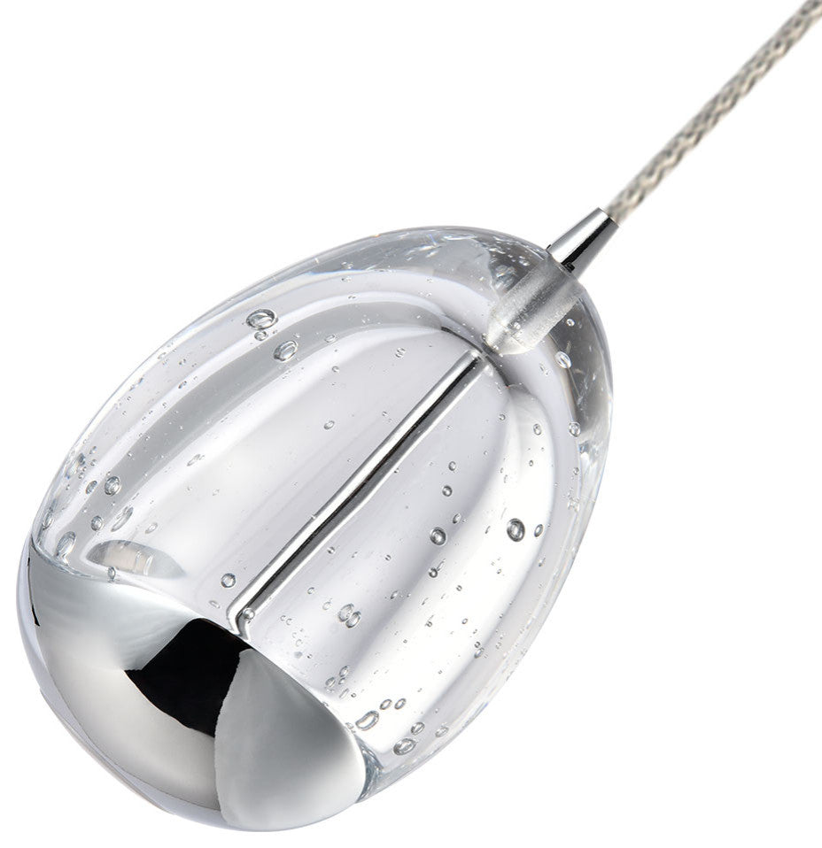 Venezia 3.5" ETL Certified Integrated LED Pendant Lighting Fixture, Black