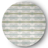Geometric Stretch Print Soft Chenille Area Rug, Green, 5' Round