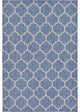 Unique Loom Blue Trellis Outdoor 6' 0 x 9' 0 Area Rug