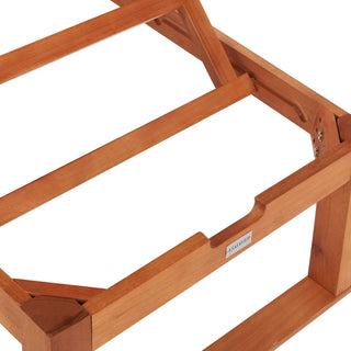 Safavieh Solano Sunlounger, Natural Wood/Green