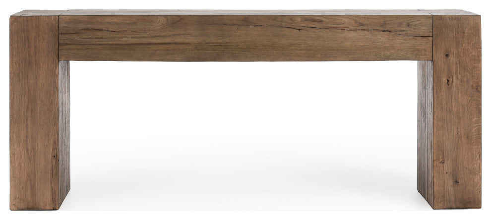 Bristol Cracked Oak 72" Console Table by Kosas Home, Brown