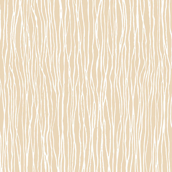Fiber Modern Wallpaper, Beige and White, Set of 2 Bolts
