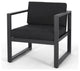 4-Piece Nealie Dark Gray Chat Set