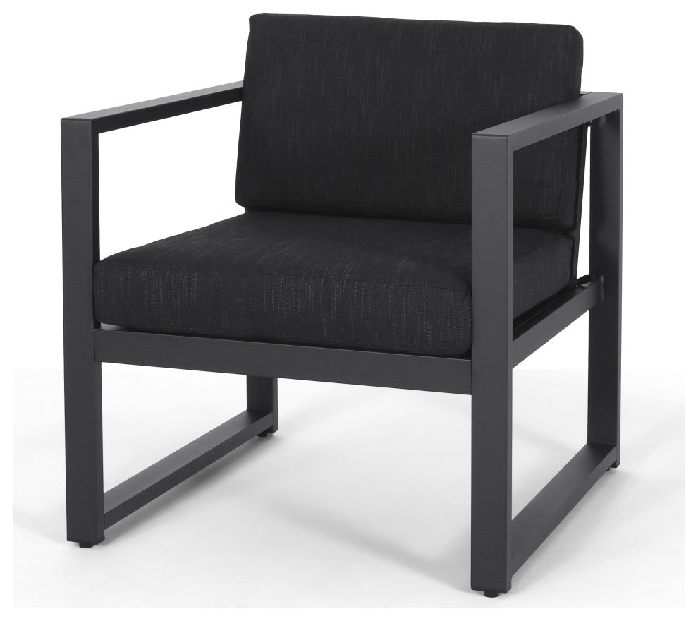 4-Piece Nealie Dark Gray Chat Set